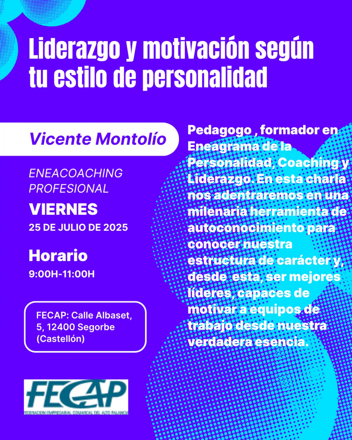 Liderazgo y  motivación según tu estilo de personalidad por Vicente Montolío