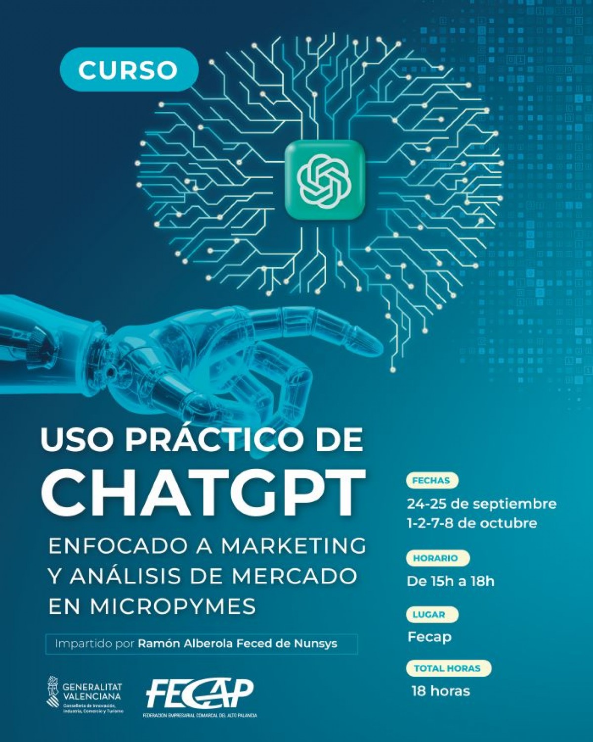 CURSO: USO PRÁCTICO DE CHATGPT. ENFOCADO A MARKETING Y ANÁLISIS DE MERCADO EN MICROPYMES