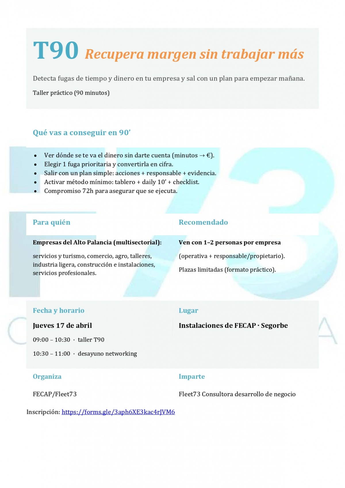 T90 RECUPERA MARGEN SIN TRABAJAR MÁS