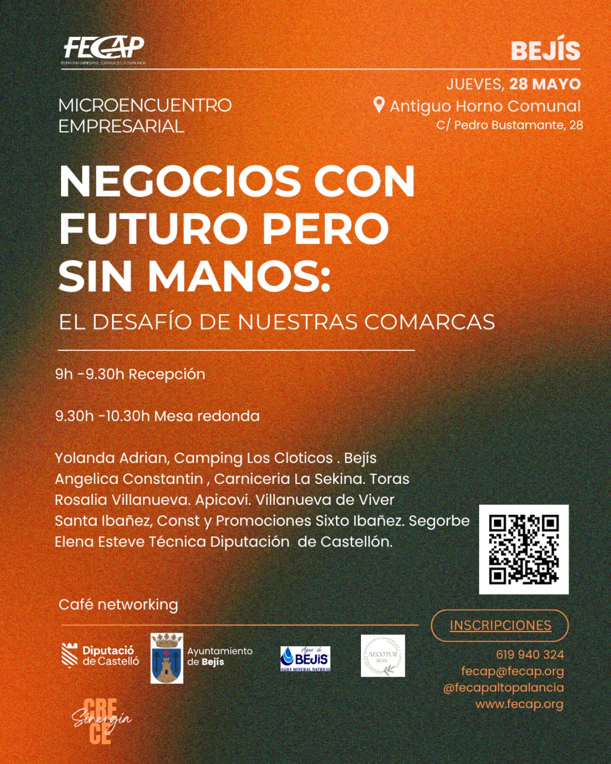 MICROENCUENTRO: Negocios con futuro pero sin manos, el desafío de nuestras comarcas