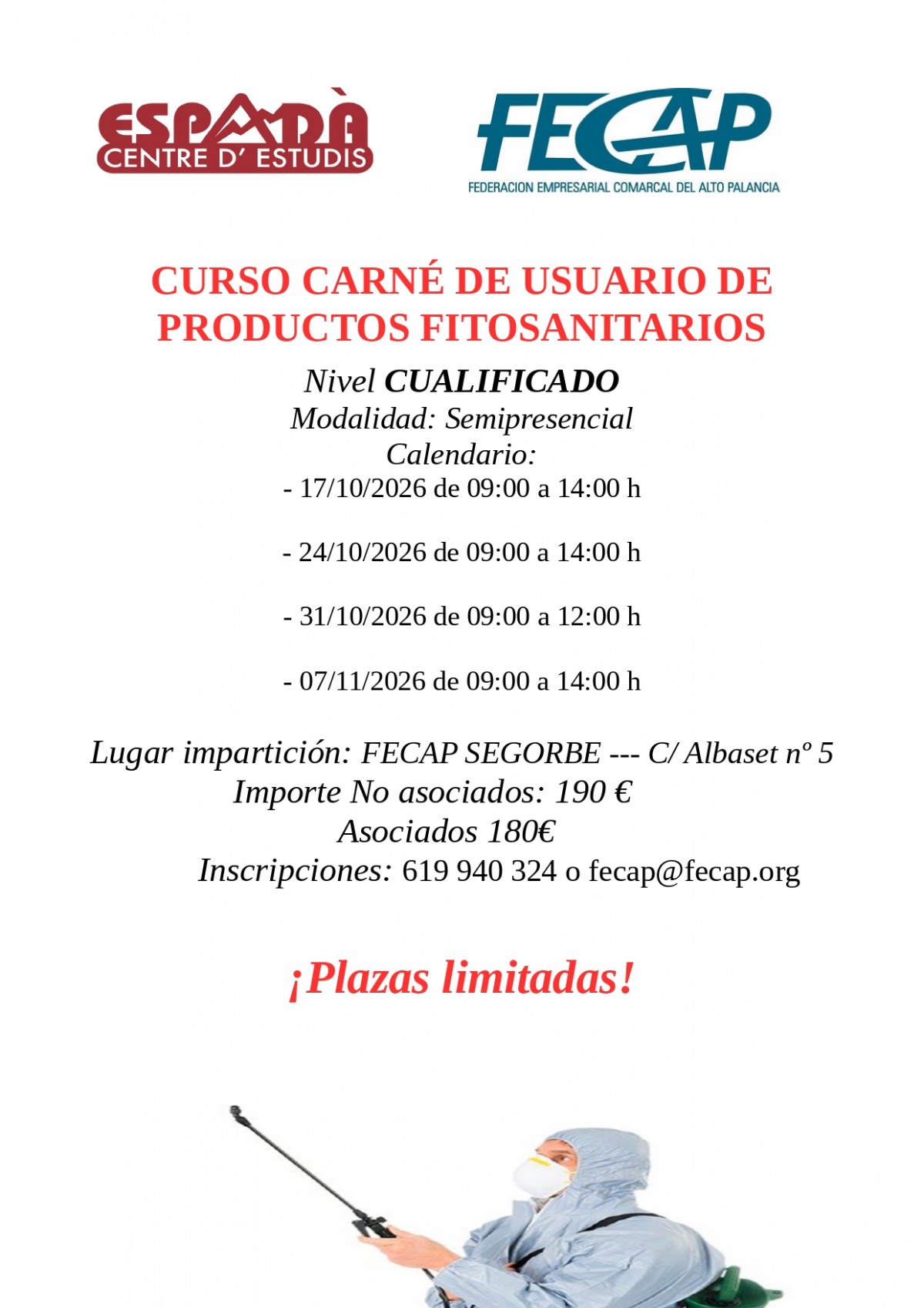 Curso Carne Cualificado Usuario Productos Fitosanitarios