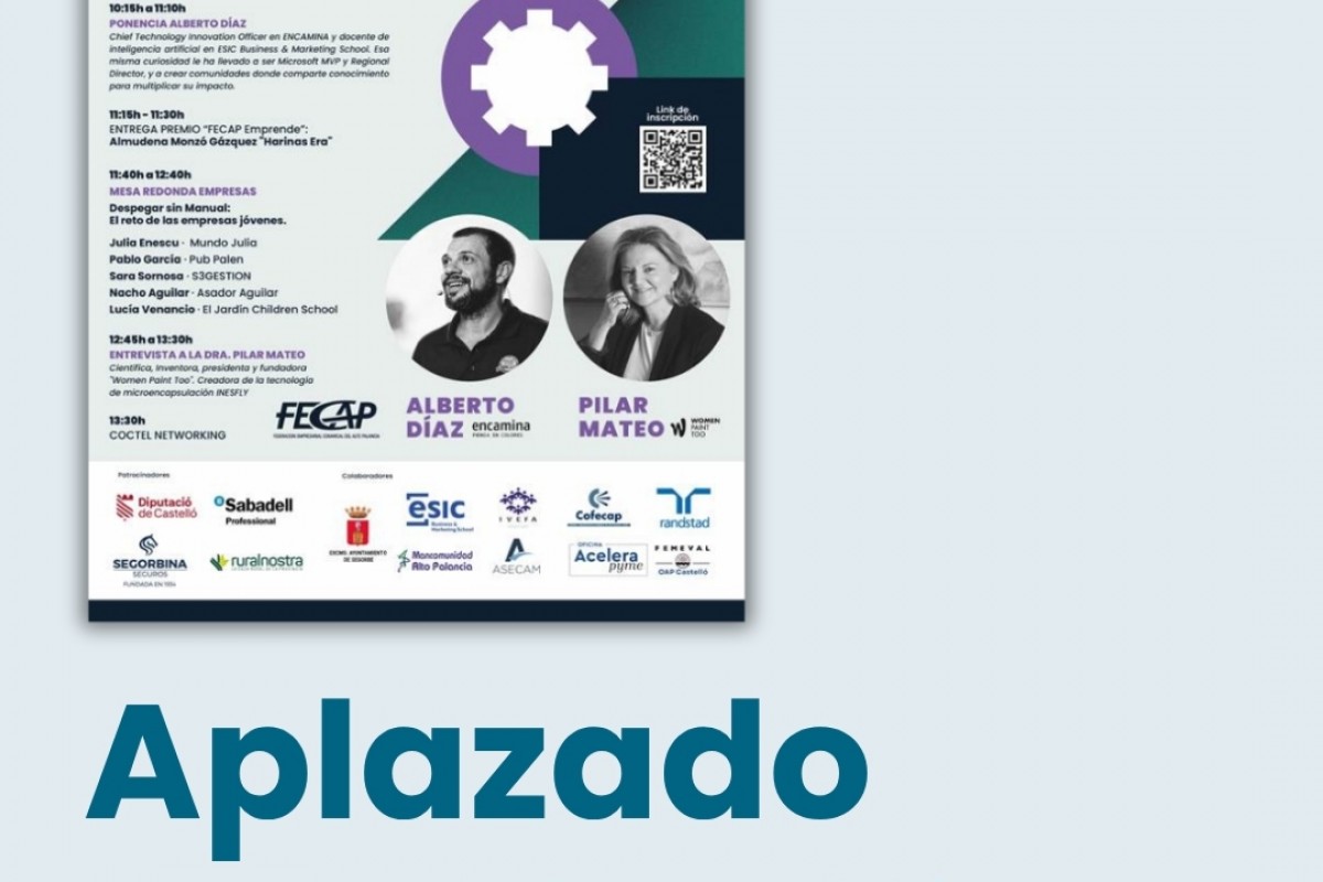 FECAP aplaza el Encuentro Empresarial SinergiaCrece por las condiciones meteorológicas adversas