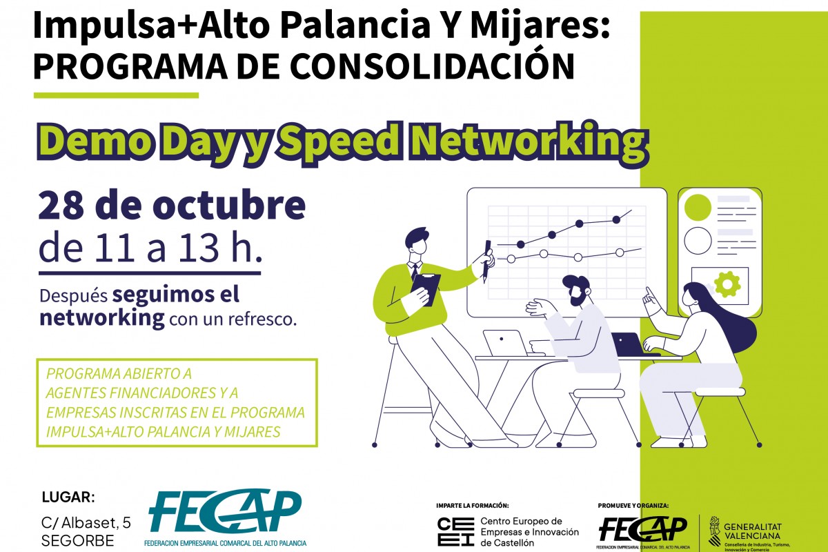 FECAP organiza un Demo Day para impulsar los proyectos empresariales del programa Impulsa+ Alto Palancia y Mijares